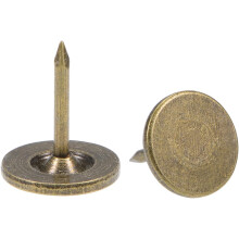 60Pcs Upholstery Tacks, 11mmx13mm Flat Head Decorative Furniture Nails Thumb Tack for Furniture Sofa Headboards, Bronze