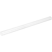 Clear Rigid Acrylic Pipe, 12mm(0.47") ID x 16mm(0.63") OD 12" Round Polycarbonate Tube Plastic Tubing for Plumbing, Lighting, Aquarium, DIY Projects