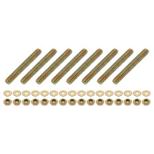 8Pcs Fully Threaded Rod, 1/4" UNC x 1-3/4" Length Zinc-Plated Carbon Steel Fully Threaded Studs with Nuts and Washers for Clamps, Hangers and U-Bolts,