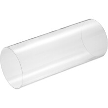 Clear Rigid Acrylic Pipe, 115mm(4.53") ID x 120mm(4.72") OD 12" Round Polycarbonate Tube Plastic Tubing for Plumbing, Lighting, Aquarium, DIY Projects