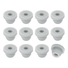 24Pcs Rubber Grommets, Mount Dia 7mm ID 4.5mm Snap Firewall Hole Plug, Anti-Scratch Hole Cover Plug for Electrical Box Cable Wiring, Gray