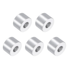 5Pcs Aluminum Spacers, 3/4" OD x 5/16" ID x 1/2"L Screw Standoff Brushed Finish Unthreaded Metal Round Spacer, Unthreaded Standoff Bushing for M8 Scre