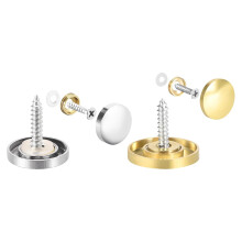 Mirror Screws, Decorative Cap Fasteners Cover Nails 18mm 16pcs and 22mm 8pcs for Mirrors, Tea Tables, Wardrobes