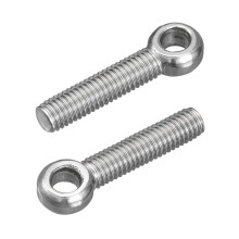 4Pcs M8 x 40mm Lifting Eye Bolts, 304 Stainless Steel Machinery Shoulder Swing Bolt Lifting Ring Eyebolt for Pipeline Gate Valves, Building Steel Pipe