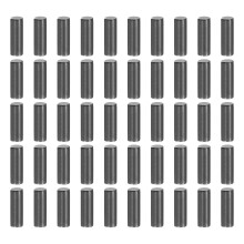 50Pcs 2mm x 6mm Dowel Pins, 304 Stainless Steel Cylindrical Shelf Support Pegs Chamfered End Pin Rod Fasten Elements Metal Shelf Pegs, Black