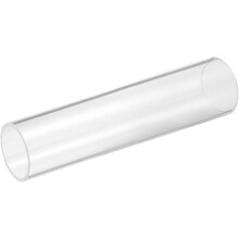 Clear Rigid Acrylic Pipe, 26mm(1.02") ID x 30mm(1.18") OD 6" Round Polycarbonate Tube Plastic Tubing for Plumbing, Lighting, Aquarium, DIY Projects