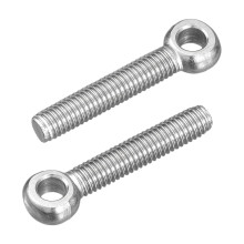 4Pcs M5 x 30mm Lifting Eye Bolts, 304 Stainless Steel Machinery Shoulder Swing Bolt Lifting Ring Eyebolt for Pipeline Gate Valves, Building Steel Pipe