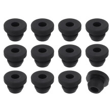 24Pcs Rubber Grommets, Mount Dia 6mm ID 3.5mm Snap Firewall Hole Plug, Anti-Scratch Hole Cover Plug for Electrical Box Cable Wiring, Black