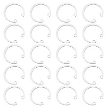 20Pcs 28mm Internal Retaining Ring Circlip, 304 Stainless Steel Internal Circlip Snap Rings C-Clips GB893 for Grooved Shafts Studs, Silver Tone