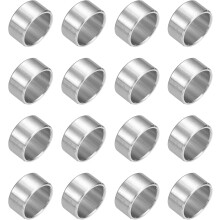 16Pcs 304 Stainless Steel Spacer 1/2" OD x 3/8" ID x 1/4" Length(12x10x6mm) Screw Standoff Bushing Plain Finish Unthreaded Round Metal Spacer for M10