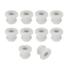 15Pcs Rubber Grommets 9.5mm Drill Hole, 6.5mm ID Hole Top Hat Grommet Silicone Rubber Hole Plug Gasket Wires Protection for Wiring Automotive, Gray