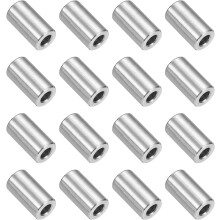 16Pcs 304 Stainless Steel Spacer 1/2" OD x 1/4" ID x 7/8" Length(12x6x22mm) Screw Standoff Bushing Plain Finish Unthreaded Round Metal Spacer for M6 S