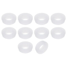 10Pcs Rubber Grommets 15mm Drill Hole, 11mm ID Hole Top Hat Grommet Silicone Rubber Hole Plug Gasket Wires Protection for Wiring Automotive, Clear