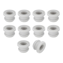 12Pcs Rubber Grommets 11.5mm Drill Hole, 8.5mm ID Hole Top Hat Grommet Silicone Rubber Hole Plug Gasket Wires Protection for Wiring Automotive, Gray