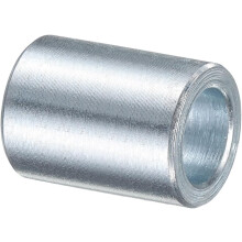 25 Pcs Galvanized Steel Spacer 1/2" Bore x 3/4" OD x 1" Length, Unthreaded Standoff Bushing Plain Finish, Round Metal Spacer Fits M12 Screws Bolts