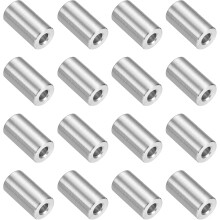 16Pcs 304 Stainless Steel Spacer 9/16" OD x 1/4" ID x 1" Length(14x6x25mm) Screw Standoff Bushing Plain Finish Unthreaded Round Metal Spacer for M6 Sc