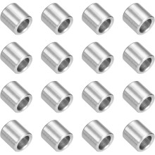 16Pcs 304 Stainless Steel Spacer 1/2" OD x 5/16" ID x 1/2" Length(12x8x13mm) Screw Standoff Bushing Plain Finish Unthreaded Round Metal Spacer for M8