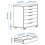 IKEA ALEX Drawer Unit on Castors 67x66 cm 6