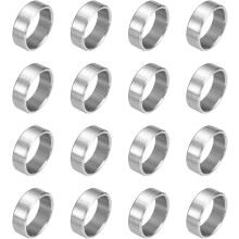 16Pcs 304 Stainless Steel Spacer 1/2" OD x 3/8" ID x 1/6" Length(12x10x4mm) Screw Standoff Bushing Plain Finish Unthreaded Round Metal Spacer for M10