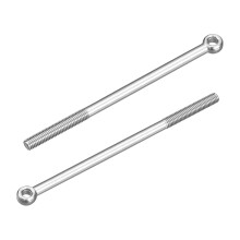 4Pcs M8 x 130mm Lifting Eye Bolts, 304 Stainless Steel Machinery Shoulder Swing Bolt Lifting Ring Eyebolt for Pipeline Gate Valves, Building Steel Pip