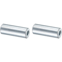 2 Pcs Galvanized Steel Spacer 5/16" Bore x 3/4" OD x 2" Length, Unthreaded Standoff Bushing Plain Finish, Round Metal Spacer Fits M12 Screws Bolts