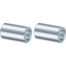 2 Pcs Galvanized Steel Spacer 1/2" Bore x 3/4" OD x 1-1/8" Length, Unthreaded Standoff Bushing Plain Finish, Round Metal Spacer Fits M12 Screws Bolts