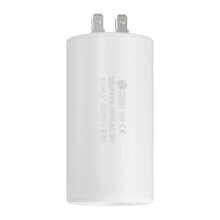 CBB60 Run Capacitor 50uF 450V AC Double Insert 50/60Hz Cylinder 94x49mm White for Air Compressor Water Pump Motor