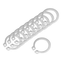 19.5mm External Circlips C-Clip Retaining Shaft Snap Rings 304 Stainless Steel 50pcs