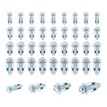 40 Set M4 M5 M6 M8 Jack Nuts, Carbon Steel Zinc Finish Expansion Screw Petal Nut, Multi-Grip Insert Rivet Nut Fasteners for Hollow Wall Iron Skin Line