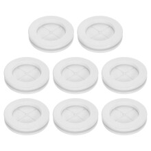 8Pcs Rubber Grommets 1-3/16" (30mm) Drill Hole, 1" (25mm) ID Double Sided Hole Plugs Ring Gasket for Firewall Cable Wire Protecting, White