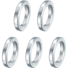 5 Pcs Galvanized Steel Spacer 1/2" Bore x 3/4" OD x 1/8" Length, Unthreaded Standoff Bushing Plain Finish, Round Metal Spacer Fits M12 Screws Bolts