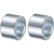 2 Pcs Galvanized Steel Spacer 1/2" Bore x 3/4" OD x 1/2" Length, Unthreaded Standoff Bushing Plain Finish, Round Metal Spacer Fits M12 Screws Bolts