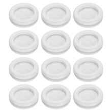 12Pcs Rubber Grommets 1-1/8" (28mm) Drill Hole, 7/8" (22mm) ID Double Sided Hole Plugs Ring Gasket for Firewall Cable Wire Protecting, White