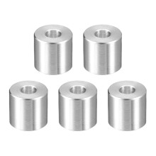 5Pcs Aluminum Spacer 3/4" OD x 5/16" ID x 3/4" Length Screw Standoff Bushing Plain Finish Unthreaded Round Metal Spacer for Screws Bolts and Rods, Sil