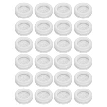 24Pcs Rubber Grommets 7/8" (22mm) Drill Hole, 11/16" (18mm) ID Double Sided Hole Plugs Ring Gasket for Firewall Cable Wire Protecting, White
