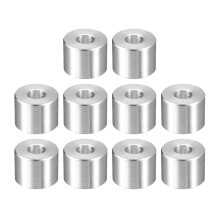 10Pcs Aluminum Spacer 3/4" OD x 5/16" ID x 5/8" Length Screw Standoff Bushing Plain Finish Unthreaded Round Metal Spacer for Screws Bolts and Rods, Si