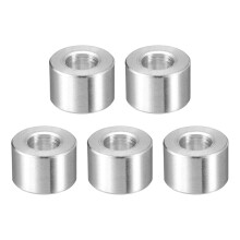 5Pcs Aluminum Spacer 3/4" OD x 3/8" ID x 1/2" Length Screw Standoff Bushing Plain Finish Unthreaded Round Metal Spacer for Screws Bolts and Rods, Silv