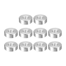 10Pcs Aluminum Spacer 3/4" OD x 5/16" ID x 1/4" Length Screw Standoff Bushing Plain Finish Unthreaded Round Metal Spacer for Screws Bolts and Rods, Si