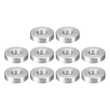 10Pcs Aluminum Spacer 3/4" OD x 5/16" ID x 3/16" Length Screw Standoff Bushing Plain Finish Unthreaded Round Metal Spacer for Screws Bolts and Rods, S