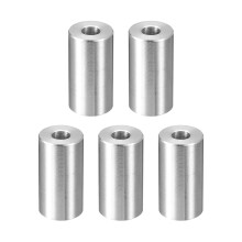 5Pcs Aluminum Spacer 3/4" OD x 5/16" ID x 1-7/16" Length Screw Standoff Bushing Plain Finish Unthreaded Round Metal Spacer for Screws Bolts and Rods,