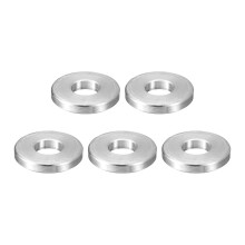 5Pcs Aluminum Spacer 3/4" OD x 5/16" ID x 1/8" Length Screw Standoff Bushing Plain Finish Unthreaded Round Metal Spacer for Screws Bolts and Rods, Sil