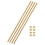4 Sets Brass Fully Threaded Rod, M2.5x0.45mm Pitch Right Hand Threads Studs with Solid Brass Hex Nuts, 100mm/4 Long Threaded Screw Rods Fasteners for 1