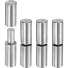 4Pcs Weldable Barrel Hinges, 4-3/8" x 15/16" Carbon Steel Heavy Duty Detachable Weld on Door Hinges for Metal Gate Swing Door Trailer Ramp
