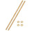 2 Sets Brass Fully Threaded Rod, M8x1.25mm Pitch Right Hand Threads Studs with Solid Brass Hex Nuts, 250mm/10 Long Threaded Screw Rods Fasteners for A 1