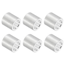 6Pcs Aluminum Spacer, 5/16" OD x 3/16" ID x 5/16" Length Unthreaded Screw Standoff Bushing, Plain Finish Round Metal Spacer for Screws, Bolts and Rods