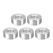5Pcs Aluminum Spacer 3/4" OD x 5/16" ID x 5/16" Length Screw Standoff Bushing Plain Finish Unthreaded Round Metal Spacer for Screws Bolts and Rods, Si