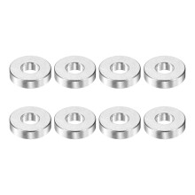 8Pcs Aluminum Spacer 3/4" OD x 5/16" ID x 3/16" Length Screw Standoff Bushing Plain Finish Unthreaded Round Metal Spacer for Screws Bolts and Rods, Si