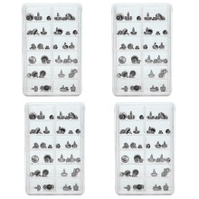 192PCS Watch Crowns Watch Waterproof Replacement Assorted Repair Tools with Box