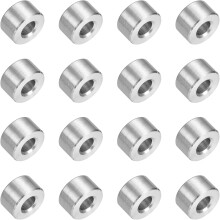 16Pcs 304 Stainless Steel Spacer 9/16" OD x 1/4" ID x 3/8" Length(14x6x9mm) Screw Standoff Bushing Plain Finish Unthreaded Round Metal Spacer for M6 S