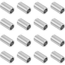 16Pcs 304 Stainless Steel Spacer 3/8" OD x 1/4" ID x 11/16" Length(10x7x18mm) Screw Standoff Bushing Plain Finish Unthreaded Round Metal Spacer for M7